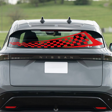 Gráficos de carreras a cuadros para la ventana trasera para Nissan ARIYA
 3