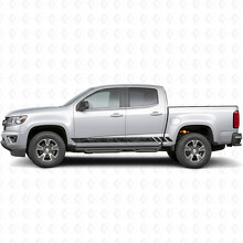 Tiras de Vinilo Topográficas para Puertas y Paneles Laterales para Chevrolet Colorado 2ª Gen 2015-2022_2