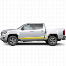 Tiras de Vinilo Topográficas para Puertas y Paneles Laterales para Chevrolet Colorado 2ª Gen 2015-2022_3