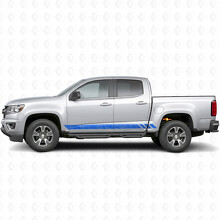 Tiras de Vinilo Topográficas para Puertas y Paneles Laterales para Chevrolet Colorado 2ª Gen 2015-2022_5