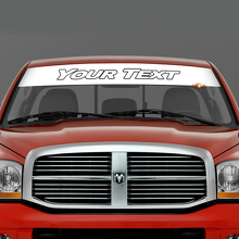 Vinilo adhesivo personalizado con letras para parabrisas para Dodge RAM_2