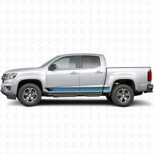 Vinilos de franjas vintage para puertas y paneles laterales para Chevrolet Colorado 2ª generación 2015-2022_2