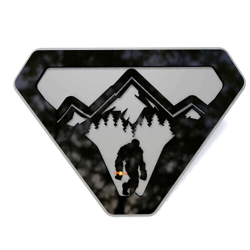 Emblema 3D de guardabarros Mountain Sasquatch Bigfoot