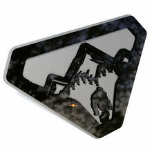 Emblema 3D de guardabarros Mountain Sasquatch Bigfoot_2