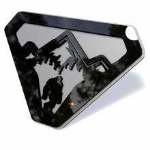 Emblema 3D de guardabarros Mountain Sasquatch Bigfoot_3