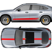 Kit Completo de Vinilo con Rayas de Carreras para Mercedes-Benz GLC-Class 2018-2023_3