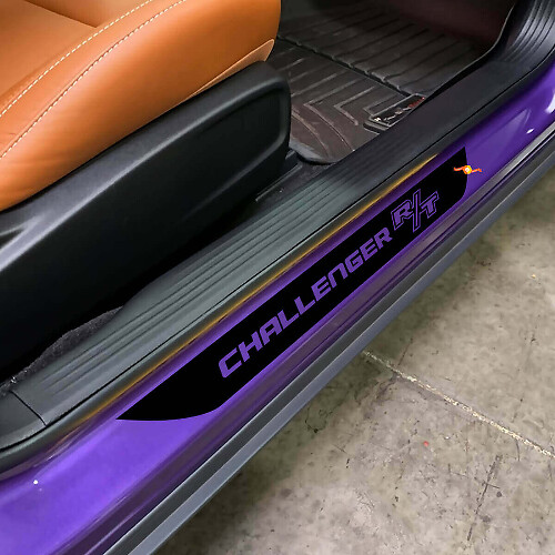 Calcomanías de vinilo para alféizar de puerta para Dodge Challenger