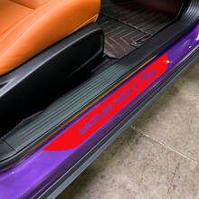 Kit de Pegatinas de Vinilo para Franja de Umbral de Puerta con Letras Personalizadas R/T para Dodge Challenger_3