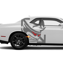 Dos colores SRT Hellcat Red Eye Calcomanías Laterales Para Dodge Challenger Redeye o Charger
 3