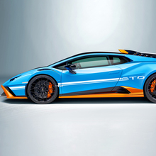 Calcomanía de vinilo con rayas laterales para Lamborghini STO
 2