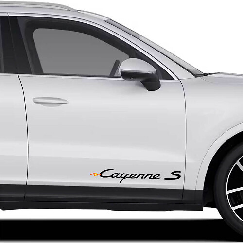 Juego de Vinilo de Letras Cayenne S para Puerta Lateral para Porsche Cayenne