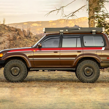Gráficos de Rayas Laterales Retro Vintage para Toyota Land Cruiser Serie 80
 3