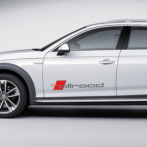 Calcomanía de Audi Allroad para Puertas Laterales Pegatinas Adhesivas
 1