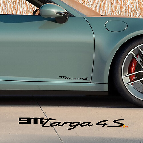 Calcomanía de puertas laterales para Porsche 911 Targa 4S 2026
