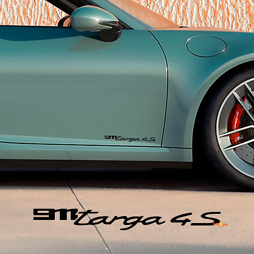 Calcomanía de puertas laterales para Porsche 911 Targa 4S 2026
