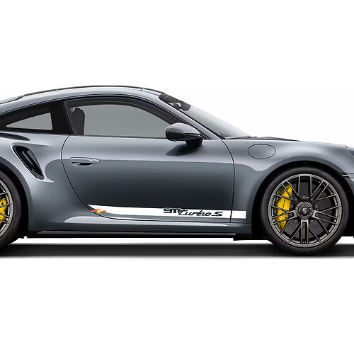 Calcomanía gráfica del kit lateral para Porsche 911 Turbo S 992.2
 1