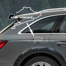 Calcomanías de vinilo Audi Allroad Nürburgring
 2