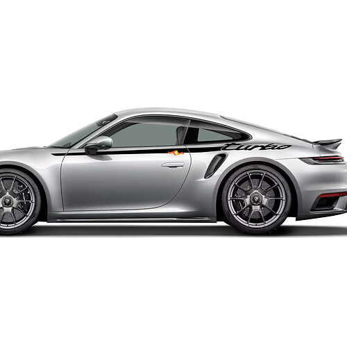 Calcomanía gráfica del kit lateral para Porsche 911 Turbo S 992.2
