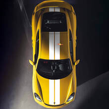 Calcomanía de rayas dobles para capó y techo para Porsche Cayman 718
 2