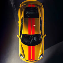 Calcomanía de rayas dobles para capó y techo para Porsche Cayman 718
 3