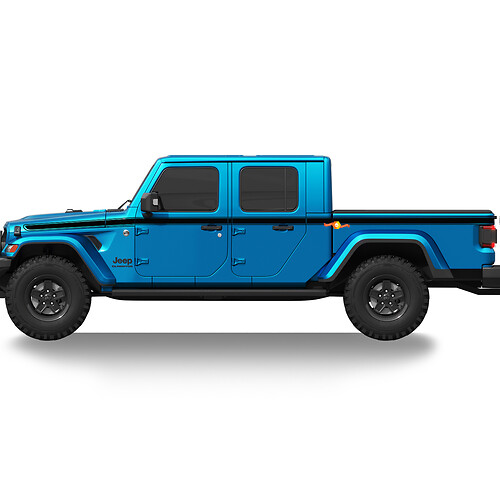Calcomanía gráfica de rayas laterales para Jeep Gladiator
