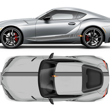 Capó Techo Maletero y Puertas Franjas Gráficos Calcomanías Pegatinas para Toyota Supra GR MKV A90 A91
 2