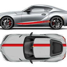 Capó Techo Maletero y Puertas Franjas Gráficos Calcomanías Pegatinas para Toyota Supra GR MKV A90 A91
 3
