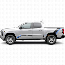 Vinilos de Tiras Decorativas Elevadas para Puertas y Cabecera para Chevrolet Colorado 3ª Generación 2023-2026_3