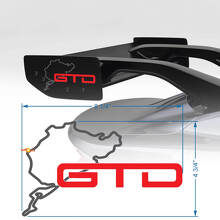 Calcomanía de spoiler Nürburgring GTD para Ford Mustang GTD Spoiler
 2