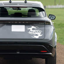 Gráficos de carreras traseros de Dragon para Nissan ARIYA
 2