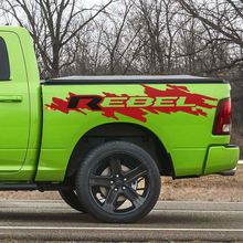 Calcomanía de vinilo con gráficos para el lateral de la cama Rebel para Dodge Ram Rebel
 2