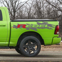 Calcomanía de vinilo con gráficos para el lateral de la cama Rebel para Dodge Ram Rebel
 3