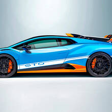 Rayas laterales de vinilo STO Calcomanía Gráfica para Lamborghini STO
 2