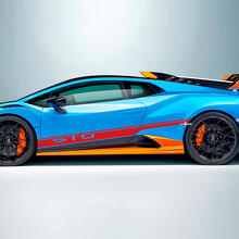 Rayas laterales de vinilo STO Calcomanía Gráfica para Lamborghini STO
 3