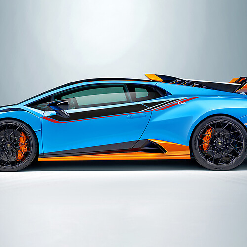 Rayas laterales de vinilo para Lamborghini STO
 1