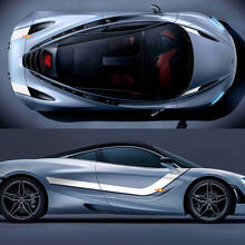 Mcclaren 720 570 765 Franja de capó de cuerpo completo Gráficos Vinilo Calcomanía Pegatina
 2