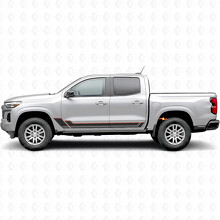 Tiras de vinilo angulares para el contorno de puertas y paneles laterales para Chevrolet Colorado 3ª generación 2023-2026_2