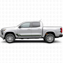 Tiras de vinilo angulares para el contorno de puertas y paneles laterales para Chevrolet Colorado 3ª generación 2023-2026_4