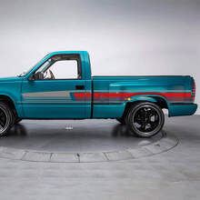 Kit de calcomanías de rayas laterales y de portón trasero para Chevrolet Classic 1993.
 3