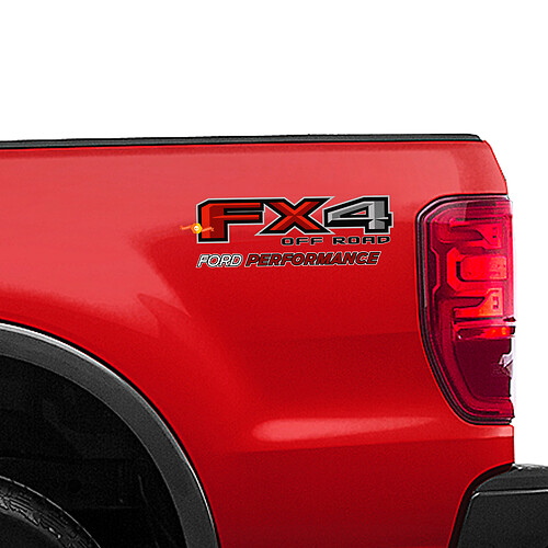 Calcomanías de rendimiento Ford FX4 Off Road para la cama lateral de camión Ford F150 f250
