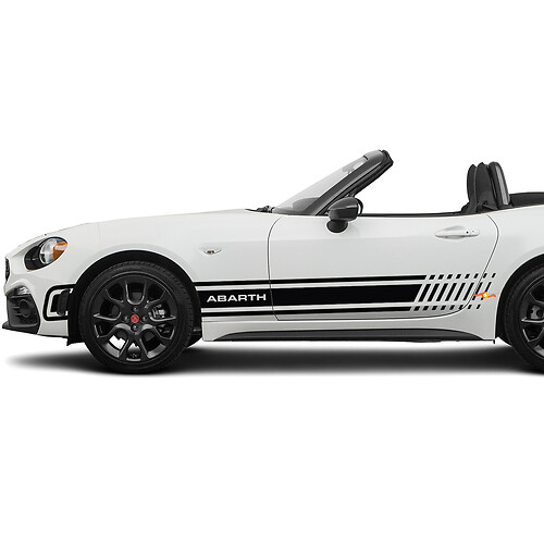 Calcomanía de rayas laterales para Fiat 124 Spider Abarth
