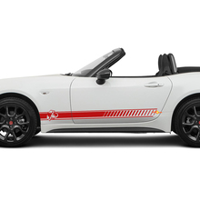 Calcomanía de rayas de carreras laterales Abarth para Fiat 124 Spider Abarth
 2