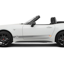 Calcomanía de rayas de carreras laterales Abarth para Fiat 124 Spider Abarth
 3