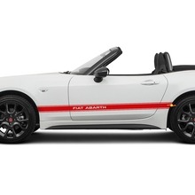 Calcomanía de rayas de carreras laterales Abarth para Fiat 124 Spider Abarth
 2