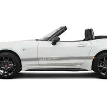 Etiqueta adhesiva de franjas de carreras personalizadas para la puerta lateral para Fiat 124 Spider Abarth 2