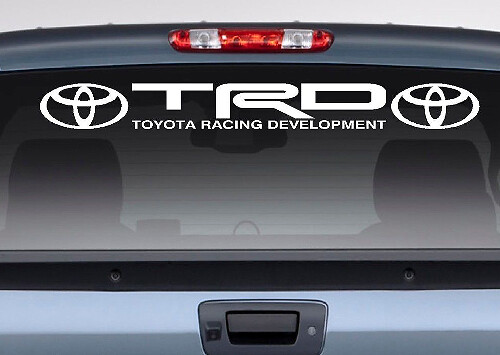 Vinilo adhesivo para la ventana trasera TRD Racing Development para Toyota