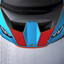 Calcomanía de vinilo con rayas de carreras para capó para Lamborghini STO
 2