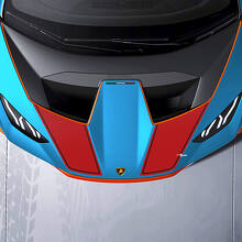 Calcomanía de vinilo con rayas de carreras para capó para Lamborghini STO
 2