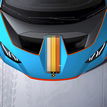 Calcomanía de vinilo con rayas de carreras para el capó para Lamborghini STO
 3
