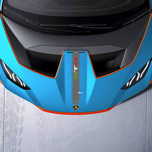 Calcomanía adhesiva de vinilo con línea de contorno estilo italiano para capó de Lamborghini Huracán_2